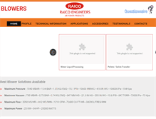 Tablet Screenshot of blowersandblowersindia.com
